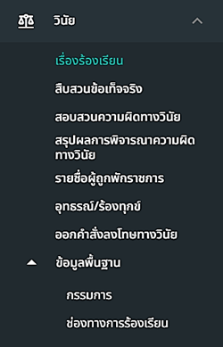 รูปภาพที่ 16 – 1 ระบบดำเนินการทางวินัย